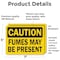 Signmission Fumes May Be Present Caution Sign, Vinyl Decal, 7in W x 5in L, 2PK OS-2PACK-CS-D-57-L-19173 - alternate 4